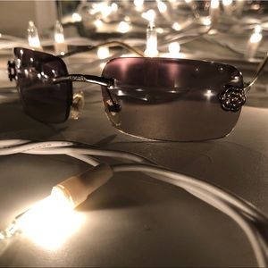 Authentic Chanel Sunglasses w Camellia Flowers